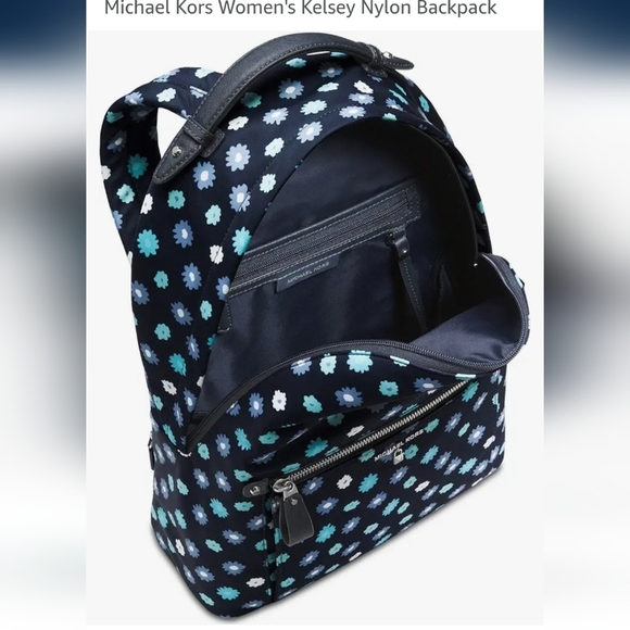 Michael Kors Blue Backpack Kelsey 14.5\
